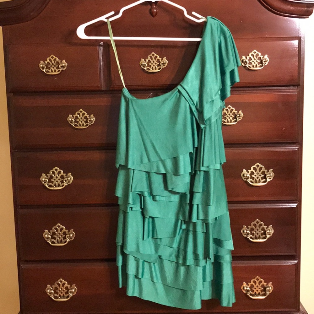 BCBGMAXAZRIA one shoulder dress
